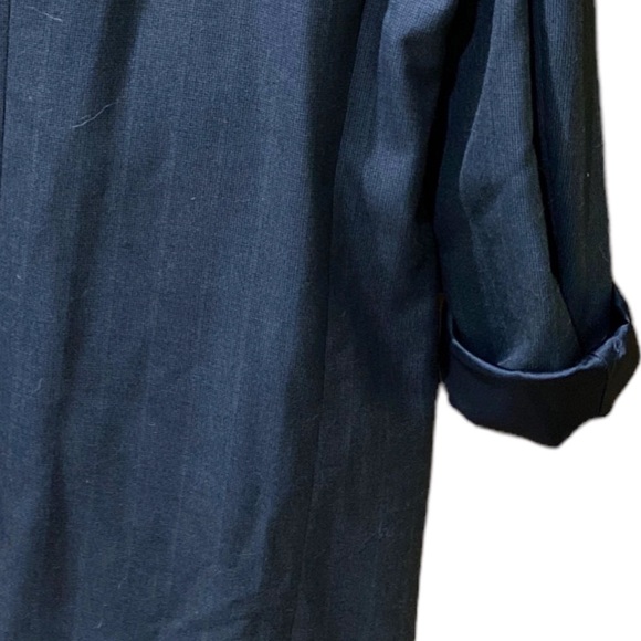 Vintage Kuppenheimer Oversize Boyfriend Double Breasted Blue Stripe Blazer - Picture 7 of 16